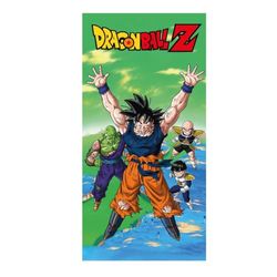 Asciugamano per bambini di Dragon Ball - Multicolore - 70 x 140 cm - Realizzato in 100% cotone da 320 gsm - Asciugamano piccolo - Goku, Piccolo, Gohan e Krillin - Prodotto originale progettato in