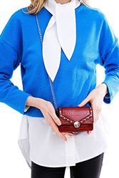 Madamra Women's TRFMDMRA100194 torba na ramię, czerwona, 9 x 14 cm