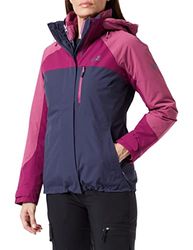 Jack Wolfskin, Whitney Peak 3In1, Chaqueta Hardshell 3-In-1, Grafito, S, Mujer