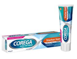 Corega Crema adesiva ultra forte per protesi/terzi denti, 1 x 40 g