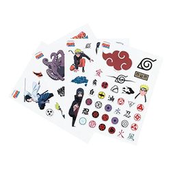Grupo Erik - Gadget Decals Naruto Shippuden | Lot de 64 Autocollants | Stickers pour Ordinateur Portable, Smartphone, Tablette, Console