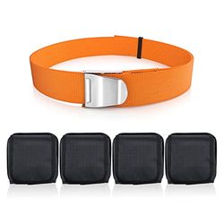 Seafard 0511-2022-ab Ceinture de Poids de plongée Unisexe, Orange + Noir, M