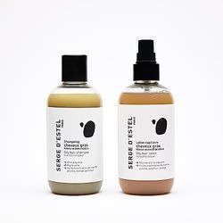SERGE D'ESTEL PARIS Sulphate Shampoo and Spray for Oily Hair Vegan Formula with Green Clay that Purifies Volume and Regulates Excess Sebum of the Scalp 450ml
