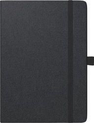 BRUNNEN Kompagnon Book Calendar Model 797 66 (2025), 2 Pages = 1 Week, 168 × 240 mm, 160 Pages, Baladek Cover, Black