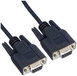 Cables To Go - Cabo de modem DB9 (2 m, conector feminino a feminino), cor preta