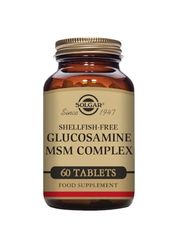 Solgar Glucosamine MSM Complex Tablets - Bone, Joint, and Cartilage Care - Shellfish Free - Gluten Free, Pack of 1 , 60 Tablets