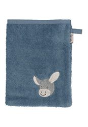 Sterntaler Baby Boys' Wash Mitt Baby GOTS Pack of 3 Wash Mitts Emmi - Children's Face Cloth Washable - Organic - Grey Blue