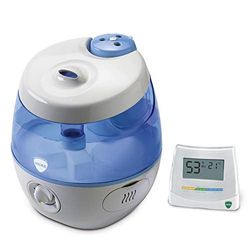 Vicks Sweet Dreams Cool Mist Humidifier with Image Projector and 2-in-1 Hygrometer and Thermometer Bundle