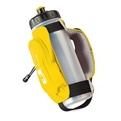 Ultimate Performance Men's Kielder Handheld Bottle, Black Yellow, One Size UK