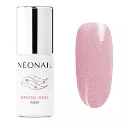 NEONAIL Base Coat Semipermanente Unghie 7,2 ml Smalto Base Coat Rosa Revital Base Fiber Blinking Cover Pink Gel Per Unghie UV Led Nail Polish NEONAIL Smalti Glitter Gel Semipermanenti