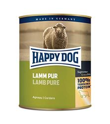 Happy Dog Vlees blikjes lam Pur, 800 g, verpakking van 6 (6 x 800 g)