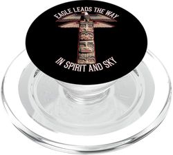 Símbolo espiritual de la cultura nativa americana del águila sagrada orgullo PopSockets PopGrip para MagSafe