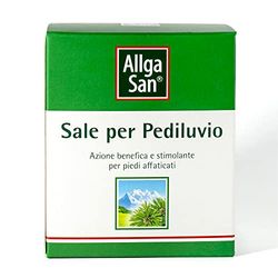 Alga San Sales para Pediluvio Pies - Sales de baño relajantes y perfumados con acción higienizante (10 bolsitas de 10 g) - Amortigua los pies secos y contrasta el olor de los pies - Con aceite de pino Mugo