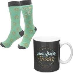 GRUSS & CO 47006 Lot de 2 chaussettes en porcelaine anti-stress