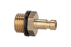 RIEGLER 107084-243.09/7 - Boquilla para embragues NW 2,7, latón desnudo, G 1/8 AG, SW 11, 1 unidad