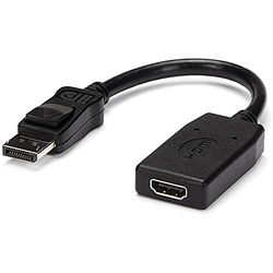 StarTech.com Adaptador DisplayPort a HDMI - Conversor de Vídeo DP a HDMI - 1080p - con Certificación VESA - Convertidor Pasivo Dongle DP a Monitor/Projector HDMI con Conector DP con Pestillo (DP2HDMI)