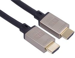 PremiumCord Ultra High Speed HDMI 2.1-kabel, resolutie 8K @60Hz 4320p, 3D, eARC, HDR, vergulde stekker, metalen aansluitingen, lengte 0,5 m