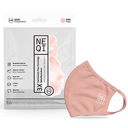 Neqi Mascarilla Reutilizable Neqi, Rosa, S-M 40 g