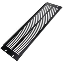 RackMatic - Panel de Rejilla de 3U para Armario Rack 19" Tapa de ventilación Negra