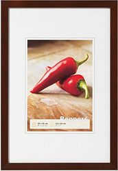 walther design Moldura para fotos nogueira 40 x 60 cm moldura de madeira Peppers BP460N