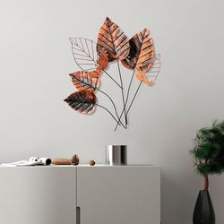 Handmade Decorative Metal Wall Accessory, 73 x 76 x 4 cm | 100% Metal, Unique Hand-Painted Design | Perfect for Home Decor, Adds Elegance & Style