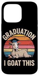 Funny Goat Graduation I Did It Case for iPhone 14 Pro Max