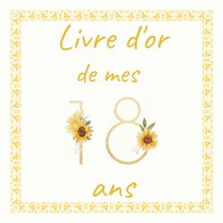 livre d'or 18 ans joyeux anniversaire: carnet de note original à remplir | livre d'or de mes 18 ans pour fille et garçon | Cadeau personnalisable pour ... d'or de 100 pages avec une couverture rigide