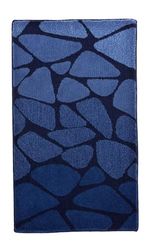 Kleine Wolke Textilgesellschaft Tapis de Bain Inspire, Polyacrylique, Bleu Foncé, 70 x 120 x 1,5 cm