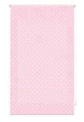Blindecor - Estore de enrolar tecido, rosa com manchas brancas, 160 x 250 cm