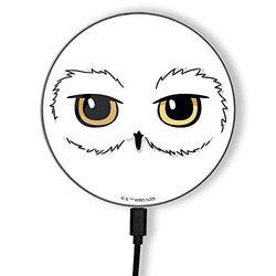 ERT - Cargador inductivo Original y Oficial de Harry Potter, Cargador inalámbrico para teléfono o Tableta, estación de Carga, Carga inalámbrica, USB, 2 A, 10 W