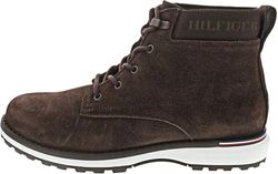 Tommy Hilfiger Bottes Homme Corporate Outdoor Suede Boot en Cuir, Marron (Cocoa), 45