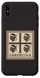 4 Mori Sardegna Bandiera Sardegna regalo stile romano Custodia per iPhone XS Max