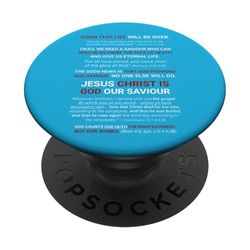 Jesucristo es Dios Nuestro Salvador 1 Cor 15 1-4 PopSockets PopGrip Adhesivo
