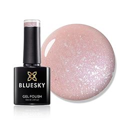 Bluesky Smalto Per Unghie Gel, Fragrant Freesia, 80593, Rosa, Pallido, Bagliore, Nudo (Per Lampade Uv E Led) - 10 Ml