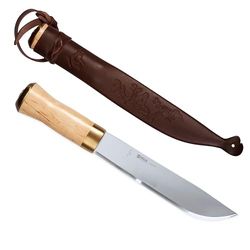 Helle Lappland Sami Camp Coltello - 8.43 inch Blade - Birch Handle