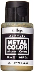 Akryl Vallejo VJ77725 32 ml Metallfärg - Guld (Förpackningen kan variera)