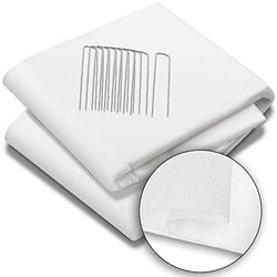 VOUNOT Polar ogrodowy z 10 śledziami, polar ogrodniczy 50 g/m², ochrona przed mrozem, zimowa osłona dla roślin, 1,5 x 10 m