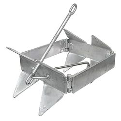 Extreme Max BoatTector 3006.6823.1 Ancre cubique galvanisée Style boîte 11,3 kg