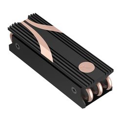 SABRENT Dissipatore SSD M.2 2280, Dissipatore SSD NVMe, Raffreddatore M.2 con pad termico, adatto per PC, PS5, computer desktop, in alluminio, Nero (SB-HTSK)