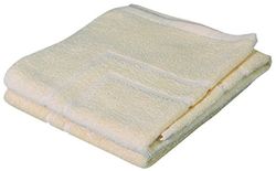 Gözze - Lot de 2 Tapis de bain, 100% Coton, 50 x 70 cm - Vanille
