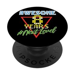 Impresionante diseño retro de 8 años y 8 años de juego NextLevel PopSockets PopGrip Adhesivo