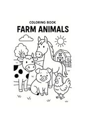 Coloring Book Farm Animals