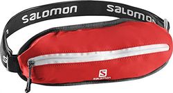 Salomon, Cintura da corsa leggera, Unisex, Circonferenza regolabile da 60 a 120 cm, 50 g, AGILE SINGLE BELT, Rosso, L38255000
