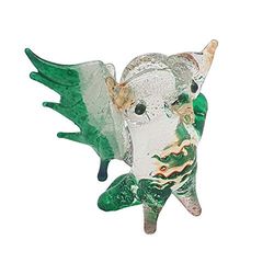 VIE Naturals Hand Blown Glass Sculpture, Owl