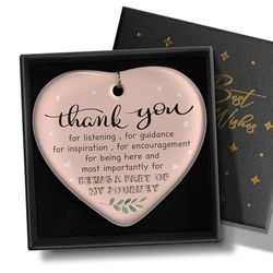 YZEXEZY Décoration Souvenir avec Inscription « Thank You Being A Part of My Journey » - Cadeau de Remerciement pour Femme, Amie, Manager, collègue, Patron, Enseignant avec boîte Cadeau