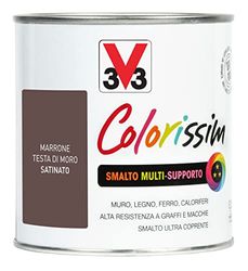 V33 Vernis multi-support couleur marron tête de cuivre 0,5 l