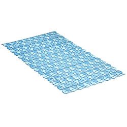 Tatay Tapete de banheira antiderrapante de PVC com ventosas, resistente ao mofo e microbicrómio, anti-bacteriano, design de peixes, azul. Medidas 70 x 36 cm