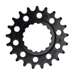KMC Sprocket Front 21t Chromoly 1/8", Pignone Anteriore Unisex Adulto, Nero, 0,3 cm