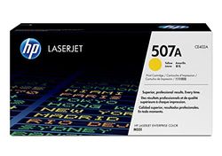 HP 507A CE402A, Cartuccia Toner Originale HP da 6000 Pagine, Compatibile con la Stampante HP LaserJet Enterprise Color M551, Giallo