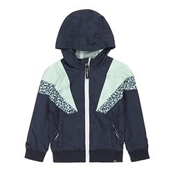 Koko Noko Baby Girls Summer Coat Dark Blue Mint met capuchon, 100% polyester, 86